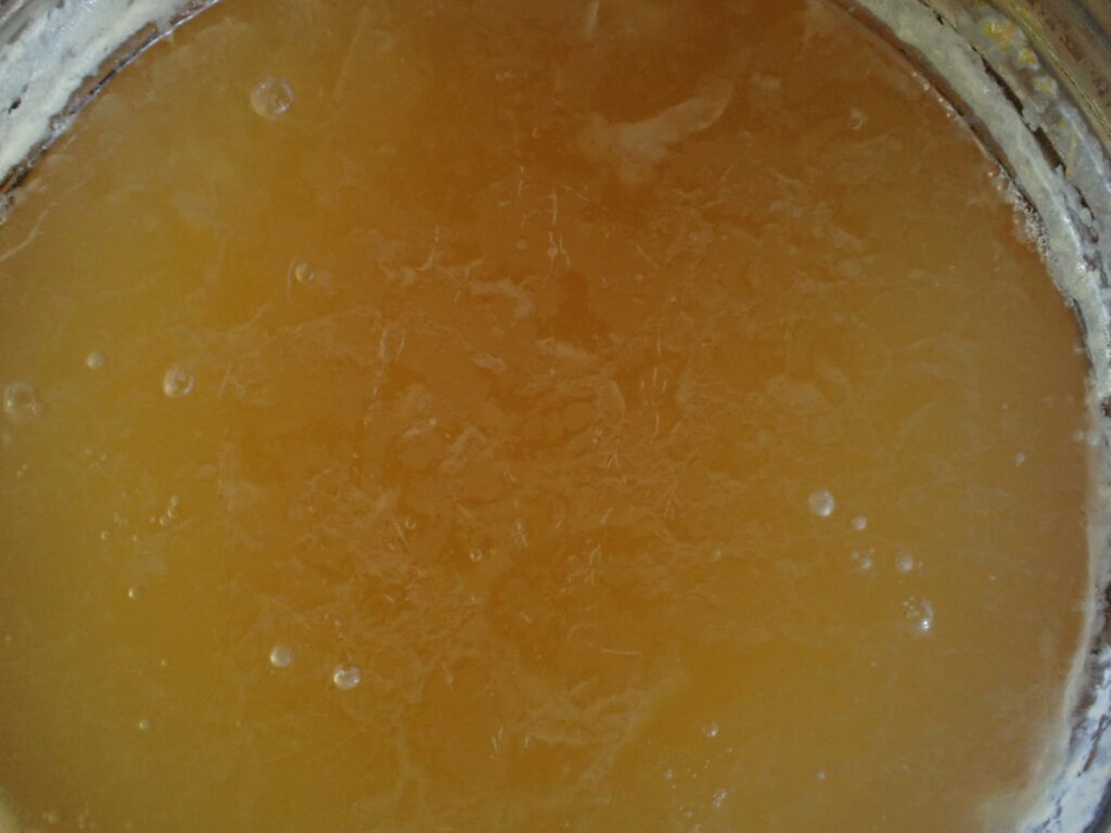 酢酸膜ができてくる。