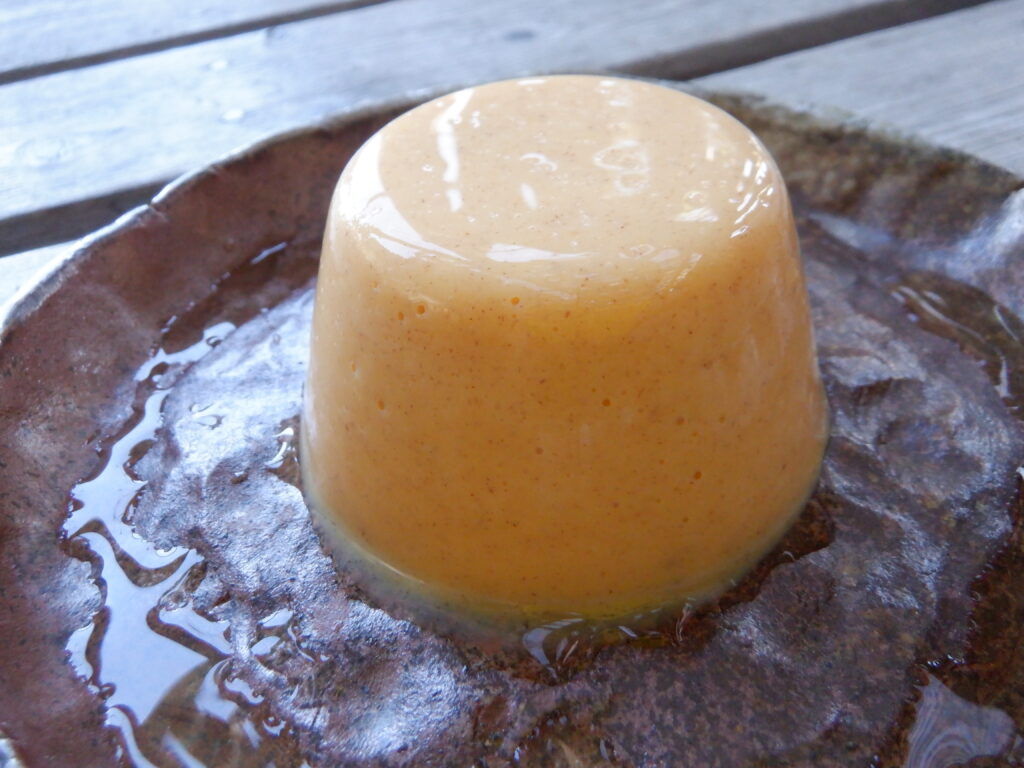 柿プリンの完成。