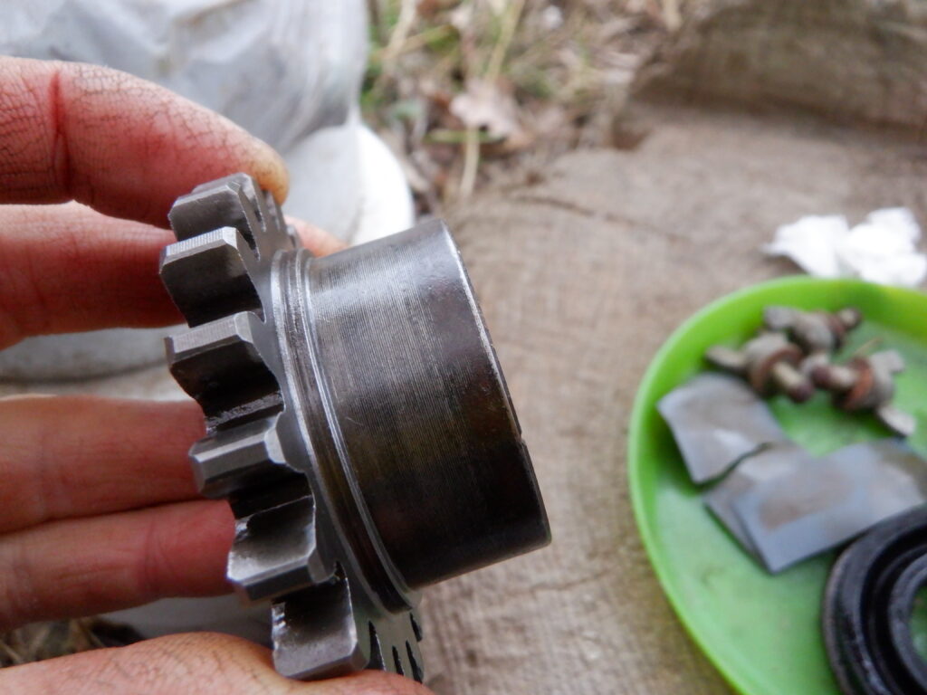 綺麗になったギア。